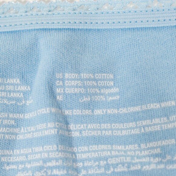 NWT Charter Club Bikini Panty Size XL in Light Blue - Picture 8 of 9